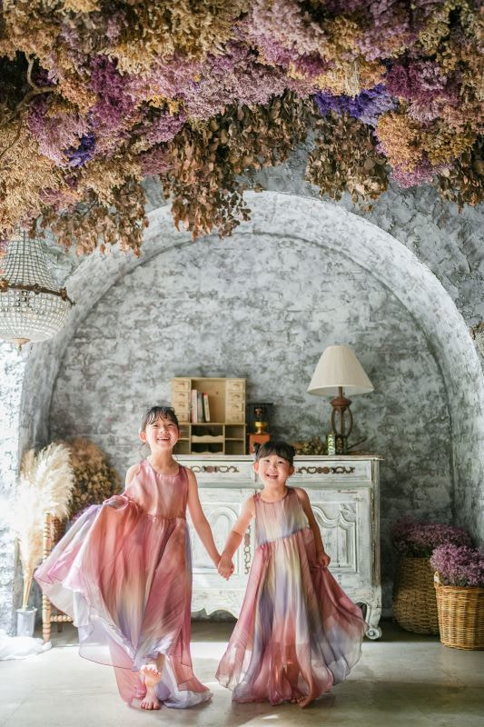 姉妹の記念撮影