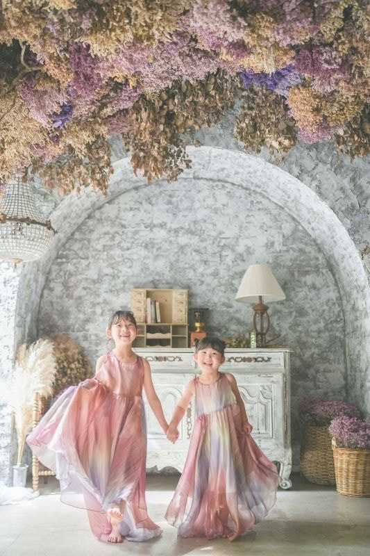 姉妹の記念撮影