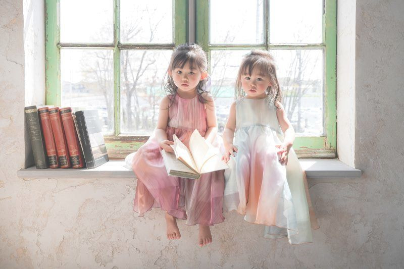 姉妹の記念日写真