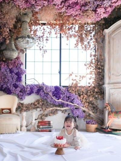 アンティーク空間と赤ちゃん